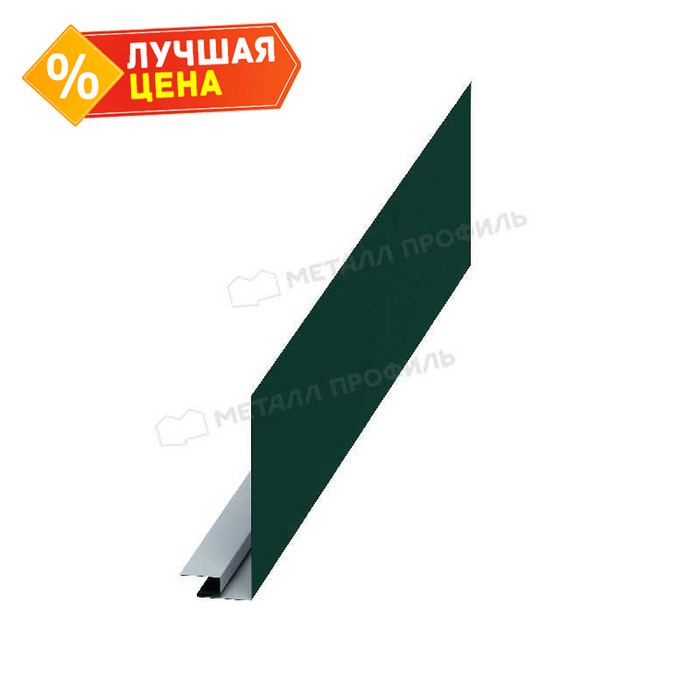 Планка карнизного свеса сложная 185х50х2000 (ПЭ-01-6005-0.45)