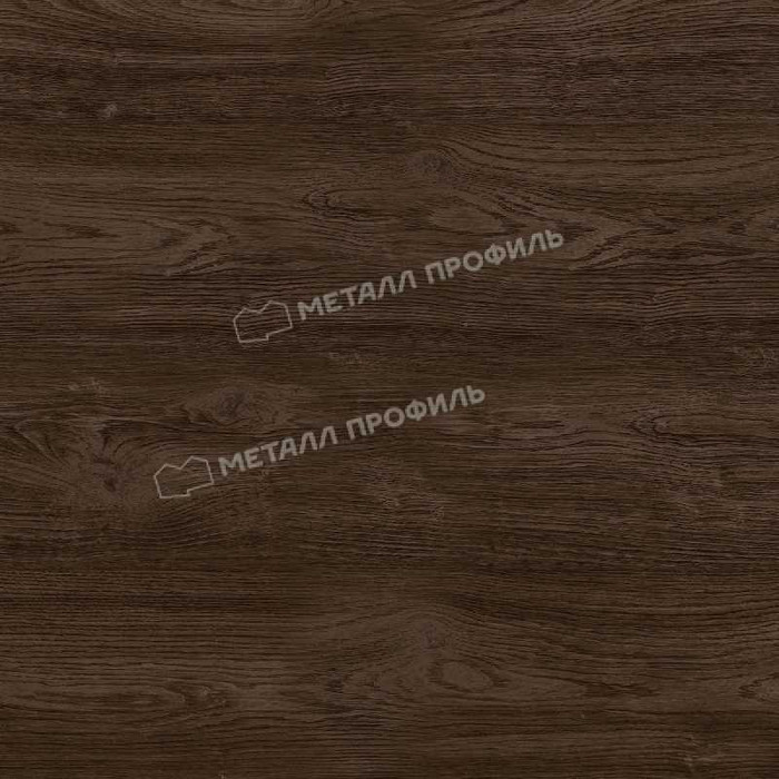 Планка карнизного свеса сложная 185х50х2000 (ECOSTEEL_MA-01-МореныйДуб-0.5)