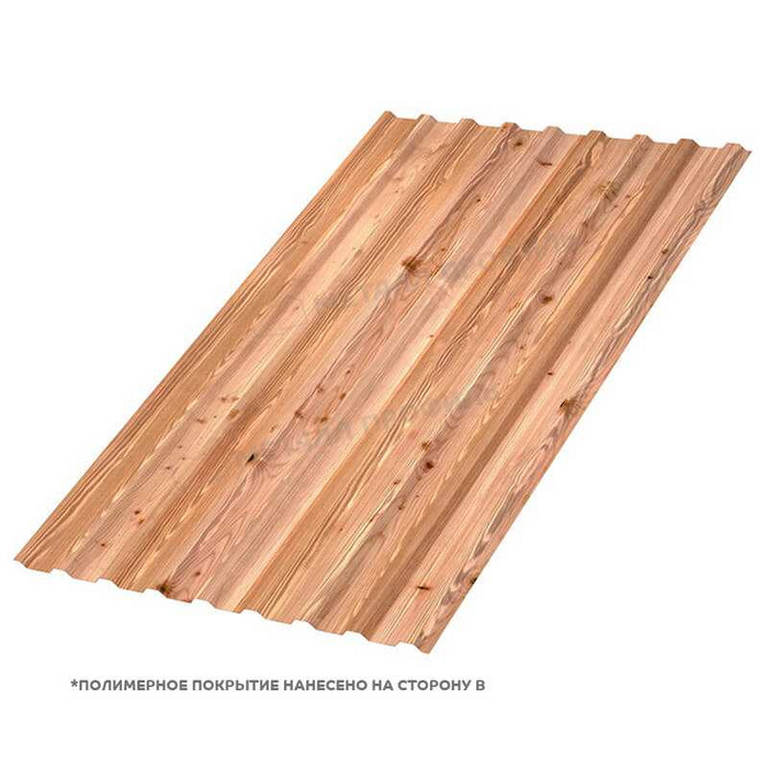 Профлист Металл-Профиль МП-20 ECOSTEEL® текстурированный 0.5 мм Кедр