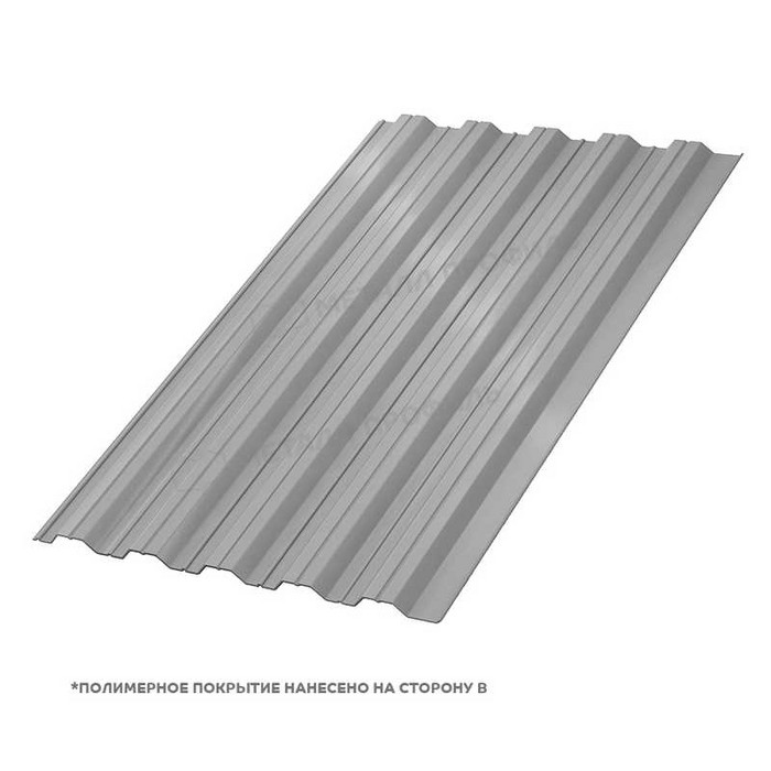 Профлист Металл-Профиль НС-35 Полиэстер 0.45 мм RAL 9006 Белый алюминий