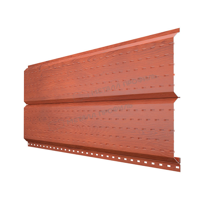 Софит МЕТАЛЛ ПРОФИЛЬ Lбрус-15х240 (ECOSTEEL_T-12-Дуб-0.45)